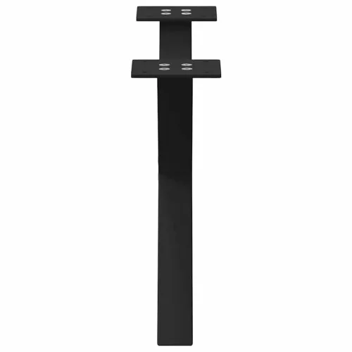  2 db fekete, X alakú acél dohányzóasztal láb 50 x (30-31) cm