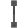  2 db antracitszürke X-alakú acél dohányzóasztal láb 50x(30-31) cm