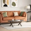  2 db X alakú natúr acél dohányzóasztal láb 50x(30-31) cm