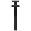  2 db fekete, X alakú acél dohányzóasztal láb 60 x (30-31) cm