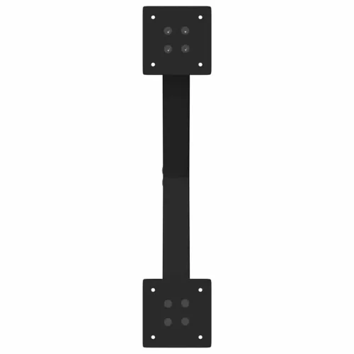  2 db fekete, X alakú acél dohányzóasztal láb 60 x (30-31) cm
