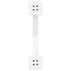  2 db fehér, X alakú acél dohányzóasztal láb 60 x (30-31) cm