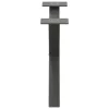  2 db antracitszürke X-alakú acél dohányzóasztal láb 60x(30-31) cm