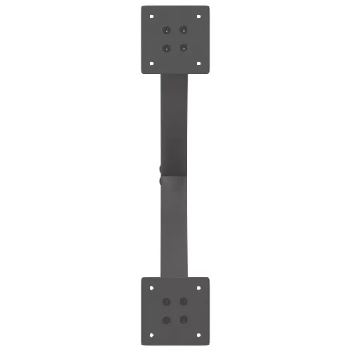  2 db antracitszürke X-alakú acél dohányzóasztal láb 60x(30-31) cm