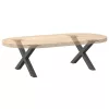  2 db antracitszürke X-alakú acél dohányzóasztal láb 60x(30-31) cm