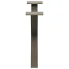  2 db X alakú natúr acél dohányzóasztal láb 60 x (30-31) cm