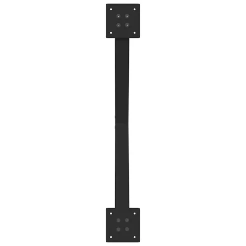  2 db fekete, X alakú acél dohányzóasztal láb 70 x (30-31) cm
