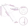  2 db antracitszürke X-alakú acél dohányzóasztal láb 70x(30-31) cm