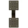  2 db X alakú natúr acél dohányzóasztal láb 28 x (42-43) cm