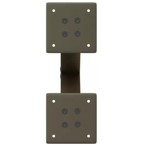  2 db X alakú natúr acél dohányzóasztal láb 28 x (42-43) cm