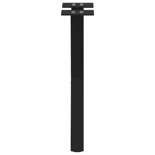  2 db fekete, X alakú acél dohányzóasztal láb 38 x (42-43) cm