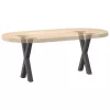  2 db antracitszürke X-alakú acél dohányzóasztal láb 38x(42-43) cm