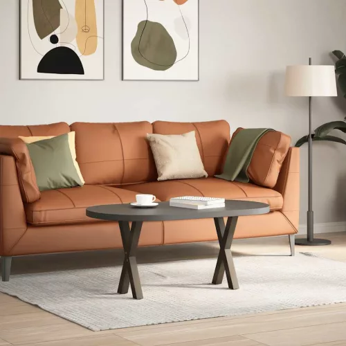  2 db X alakú natúr acél dohányzóasztal láb 38x(42-43) cm