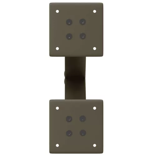  2 db X alakú natúr acél dohányzóasztal láb 38x(42-43) cm
