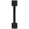  2 db fekete, X alakú acél dohányzóasztal láb 50 x (42-43) cm