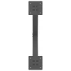  2 db antracitszürke X-alakú acél dohányzóasztal láb 60 x (42-43) cm