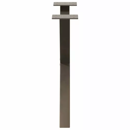  2 db X alakú natúr acél dohányzóasztal láb 60 x (42-43) cm
