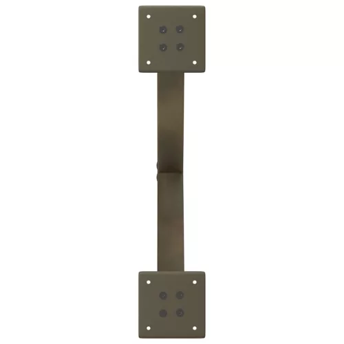  2 db X alakú natúr acél dohányzóasztal láb 60 x (42-43) cm