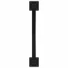  2 db fekete, X alakú acél dohányzóasztal láb 70 x (42-43) cm