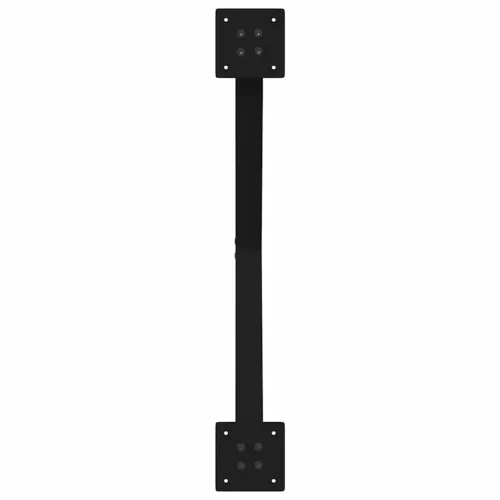  2 db fekete, X alakú acél dohányzóasztal láb 70 x (42-43) cm
