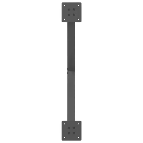  2 db antracitszürke X-alakú acél dohányzóasztal láb 70 x (42-43) cm