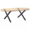  2 db antracitszürke X-alakú acél dohányzóasztal láb 70 x (42-43) cm