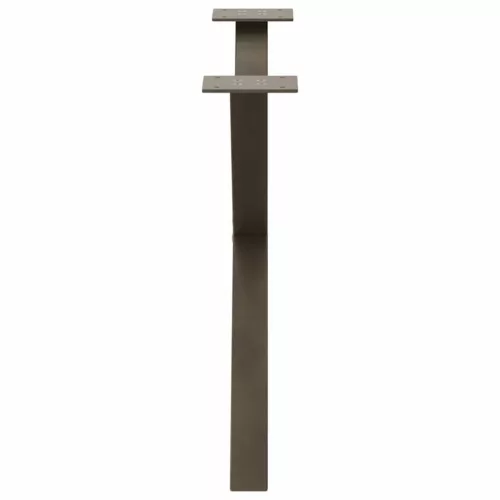  2 db X alakú natúr acél dohányzóasztal láb 70 x (42-43) cm