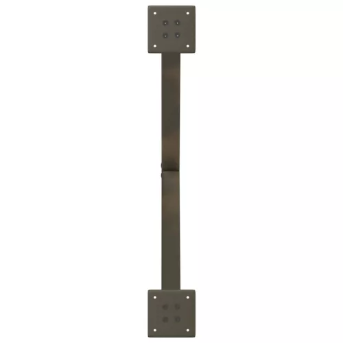  2 db X alakú natúr acél dohányzóasztal láb 70 x (42-43) cm