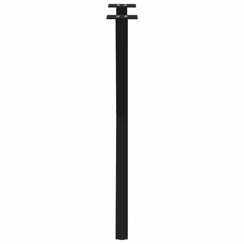  2 db X alakú étkezőasztal láb fekete acél 50 x (72-73) cm