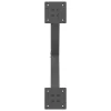  2 db antracitszürke X-alakú acél étkezőasztalláb 50x(72-73) cm