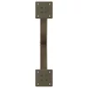  2 db X alakú étkezőasztal láb natúr acél 50x(72-73) cm