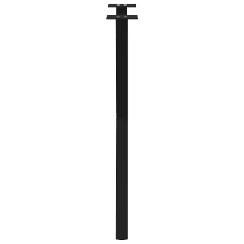  2 db X alakú étkezőasztal láb fekete acél 57 x (72-73) cm