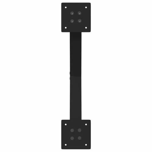  2 db X alakú étkezőasztal láb fekete acél 57 x (72-73) cm