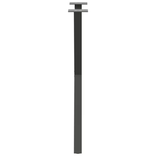  2 db antracitszürke X-alakú acél étkezőasztalláb 57x(72-73) cm
