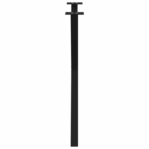  2 db X alakú étkezőasztal láb fekete, 70 x (72-73) cm acél
