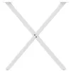  2 db X alakú étkezőasztal láb fehér 70 x (72-73) cm acél étkezőasztal láb