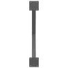  2 db antracitszürke X-alakú acél étkezőasztal láb 70x(72-73) cm