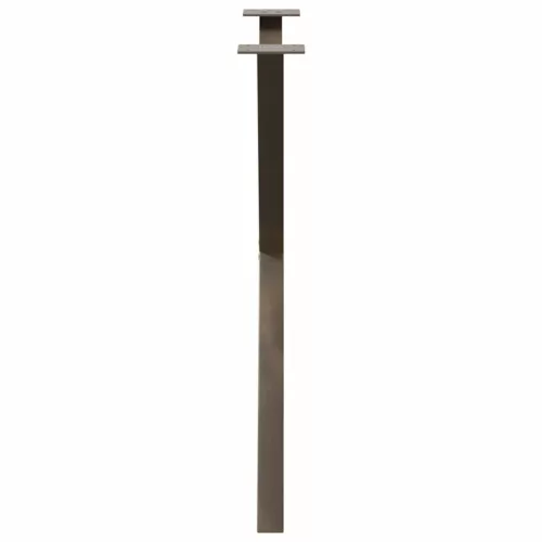  2 db X alakú étkezőasztal láb natúr acélból 70 x (72-73) cm