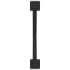  2 db X alakú étkezőasztal láb fekete 80 x (72-73) cm acél étkezőasztal láb