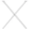  2 db X alakú étkezőasztal láb fehér 80 x (72-73) cm acél étkezőasztal láb