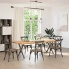  2 db antracitszürke X alakú acél étkezőasztal láb 80x(72-73) cm