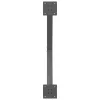  2 db antracitszürke X alakú acél étkezőasztal láb 80x(72-73) cm