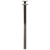  2 db X alakú étkezőasztal láb natúr acél 80x(72-73) cm acél
