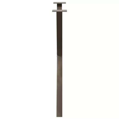  2 db X alakú étkezőasztal láb natúr acél 80x(72-73) cm acél
