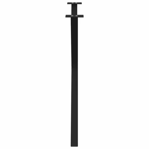  2 db X alakú étkezőasztal láb fekete, 90 x (72-73) cm acél
