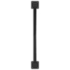  2 db X alakú étkezőasztal láb fekete, 90 x (72-73) cm acél
