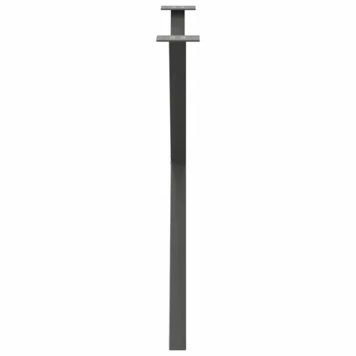  2 db antracitszürke X alakú acél étkezőasztal láb 90 x (72-73) cm