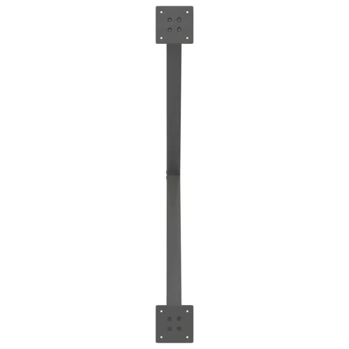  2 db antracitszürke X alakú acél étkezőasztal láb 90 x (72-73) cm