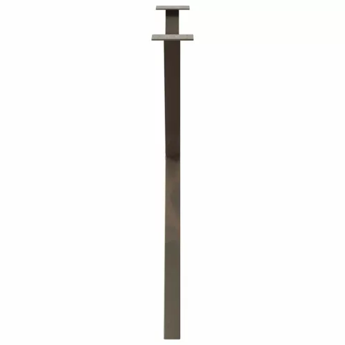  2 db X alakú étkezőasztal láb natúr acél 90 x (72-73) cm acél