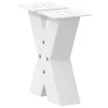  2 db fehér, X alakú acél dohányzóasztal láb 30 x (30-31) cm
